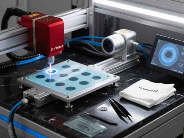 石墨烯導(dǎo)電膜飛秒激光微孔加工 (6)